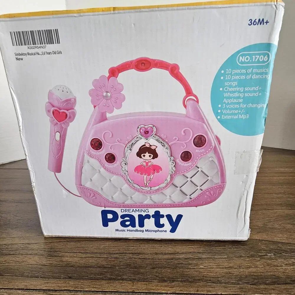 Simbektoy Dreaming Party Music Handbag Microphone Kids Toy NIB
